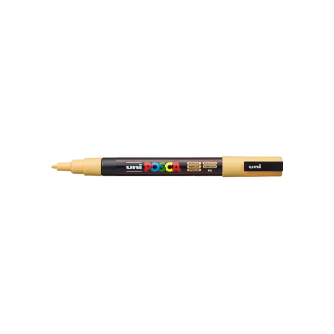 Lakmarker Uni Posca 0.9-1.3mm abrik/pk6