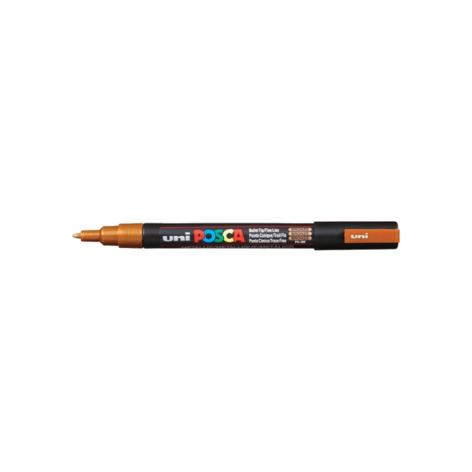 Lakmarker Uni Posca 0.9-1.3mm brons/pk6