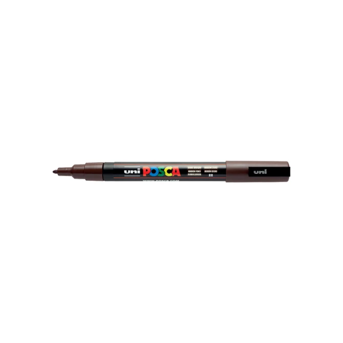 Lakmarker Uni Posca 0.9-1.3mm d br/pk6