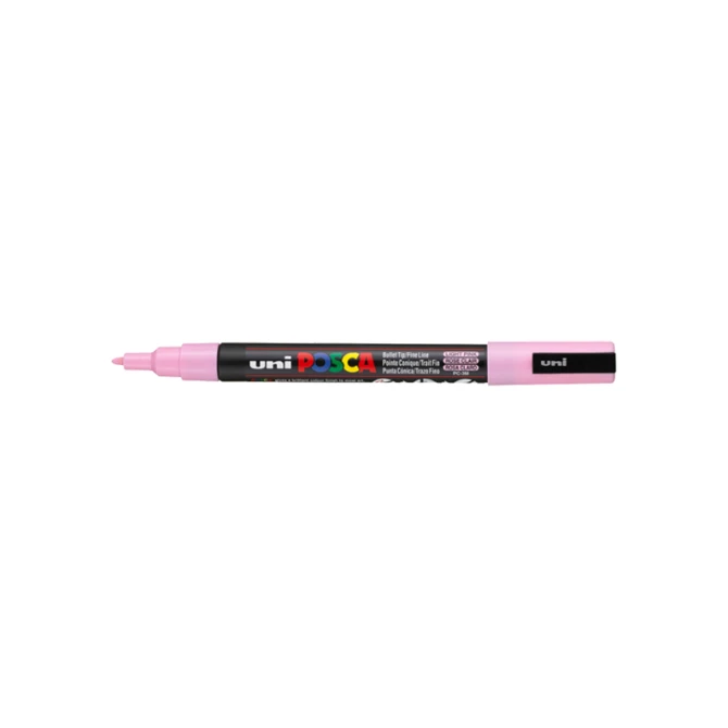 Lakmarker Uni Posca 0.9-1.3mm l roze/pk6