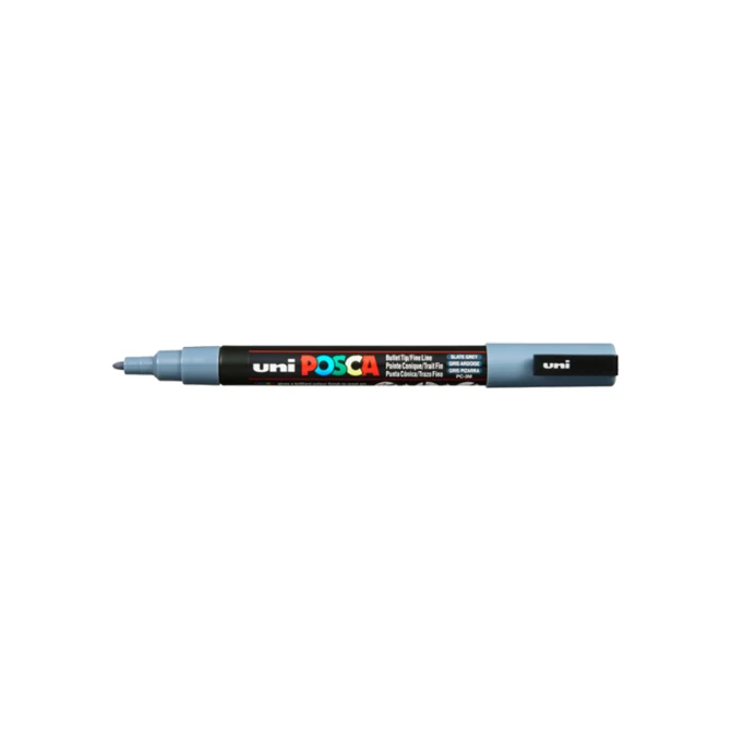 Lakmarker Uni Posca 0.9-1.3mm leigrijs/6