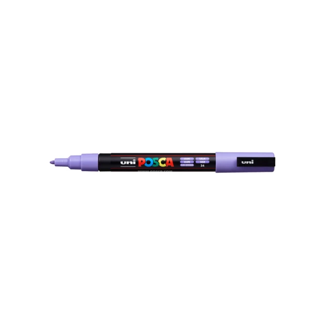 Lakmarker Uni Posca 0.9-1.3mm lila/pk6