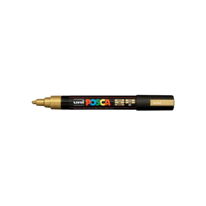 Lakmarker Uni Posca 1.8-2.5mm gd/pk6
