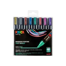 Lakmarker Uni Posca 1.8-2.5mm metal/pk8