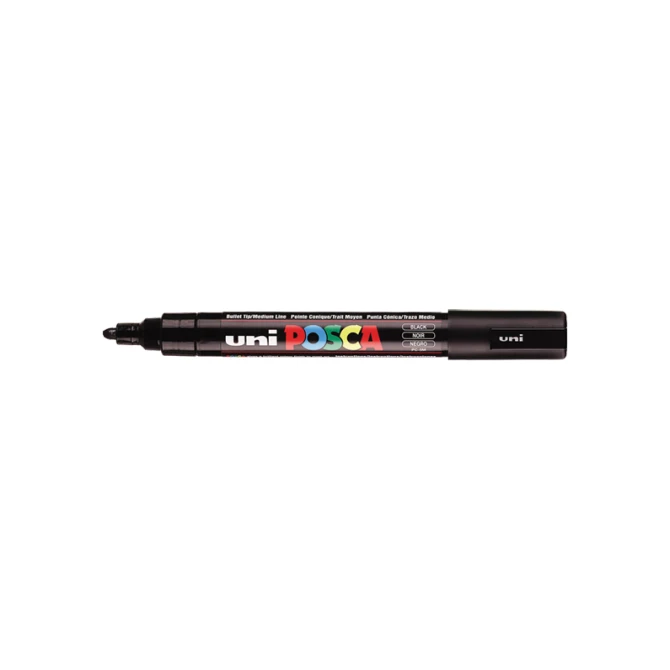 Lakmarker Uni Posca 1.8-2.5mm zw/pk6