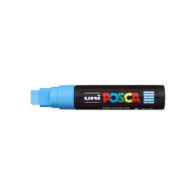 Lakmarker Uni Posca 15 mm l blauw (5 stuks)