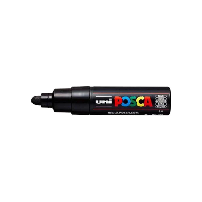 Lakmarker Uni Posca 4.5-5.5mm zw/pk6