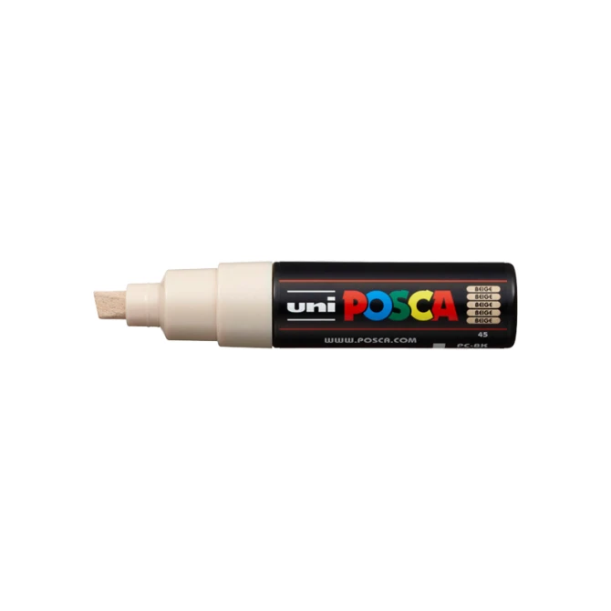 Lakmarker Uni Posca 8mm beitel beige/pk6