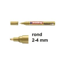Lakmarker EDDING 750 2-4mm goud (10 stuks)