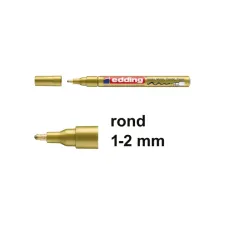 EDDING 751 Lakmarker 1-2mm goud (10 stuks)