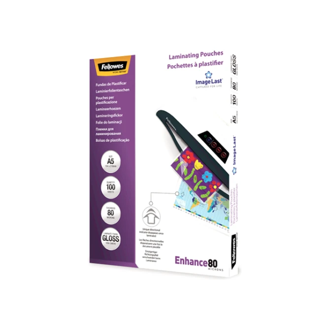 Lamineerhoes FELLOWES A5 gl 2x80m (100 stuks)
