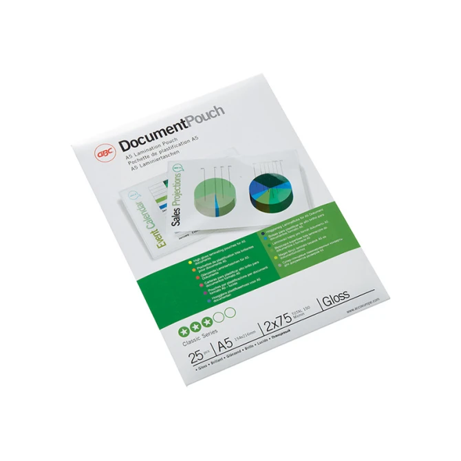 Lamineerhoes GBC A5 2x75µ/pk25