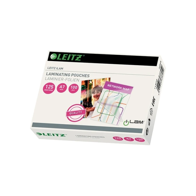 Lamineerhoes LEITZ A7 glans 2x125m (100 stuks)