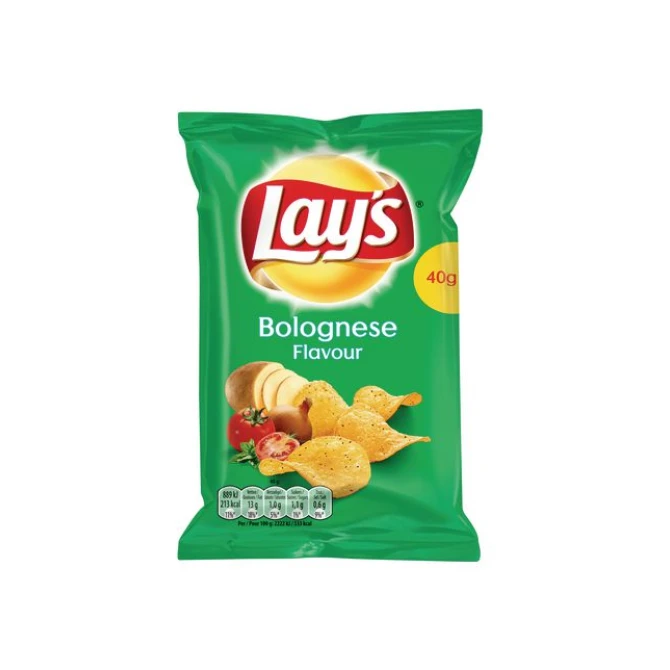 Lays Bolognese Chips 40 gr (doos 20 x 40 gram) Lays Bolognese Chips 40 gr (doos 20 x 40 gram)