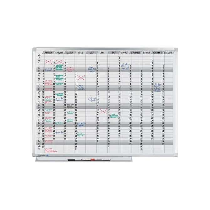LEGAMASTER Jaarplanbord Professional 120 x 90 cm LEGAMASTER Jaarplanbord Professional 120 x 90 cm