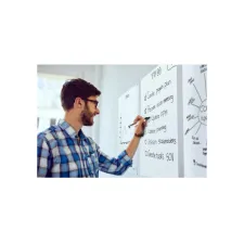 LEGAMASTER Magic-Chart Whiteboard Presentatiefolie 600 x 800 mm Wit (rol 25 vel)