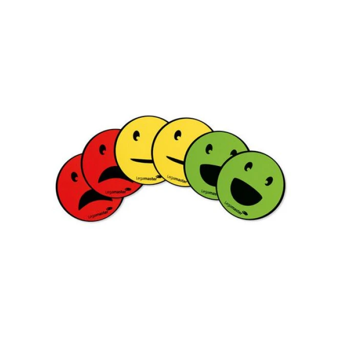 LEGAMASTER Magneten Emoticons 50 mm Assorti (pak 6 stuks) LEGAMASTER Magneten Emoticons 50 mm Assorti (pak 6 stuks)