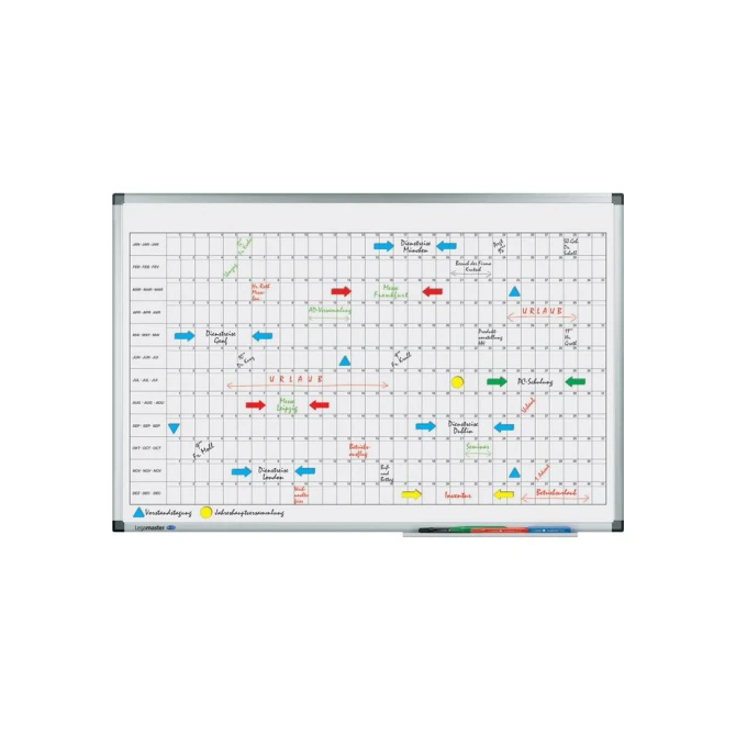 LEGAMASTER PREMIUM Jaarplanner Horizontaal 900 x 600 mm LEGAMASTER PREMIUM Jaarplanner Horizontaal 900 x 600 mm