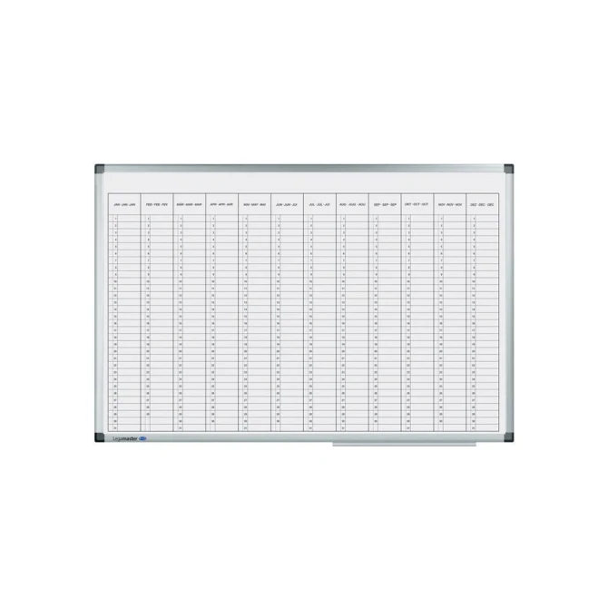 LEGAMASTER PREMIUM Jaarplanner Verticaal 600 x 900 mm LEGAMASTER PREMIUM Jaarplanner Verticaal 600 x 900 mm