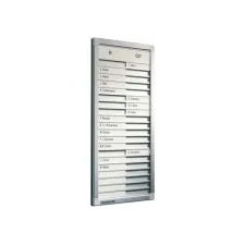 LEGAMASTER Professional Aan-/Afwezigheidsbord voor 20 Personen 540 x 260 x 21 mm Grijs LEGAMASTER Professional Aan-/Afwezigheidsbord voor 20 Personen 540 x 260 x 21 mm Grijs