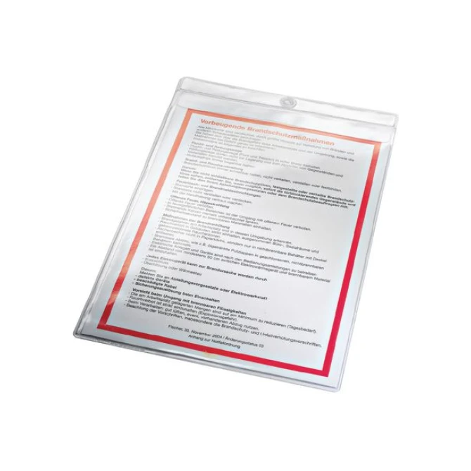 LEITZ A4 Display Showtas met Ophangoog PVC 200 micron Transparant