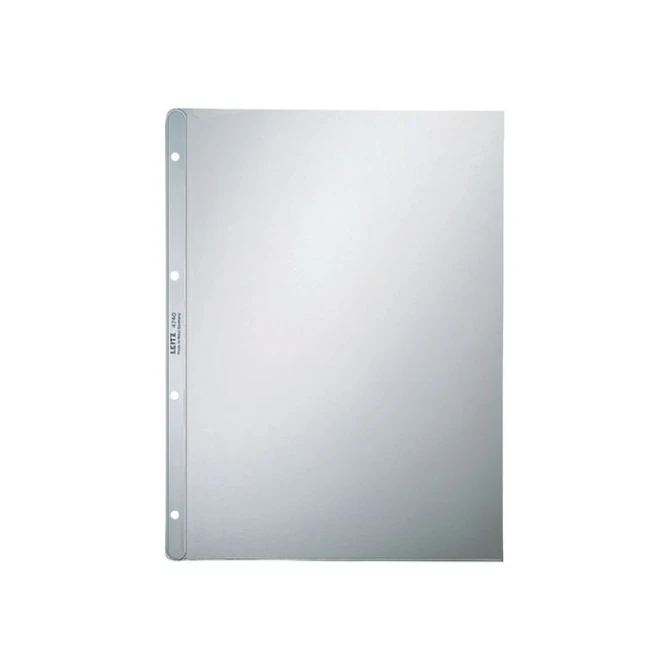 LEITZ A4 Showtas PP 130 micron 4-gaats Transparant (pak 100 stuks) LEITZ A4 Showtas PP 130 micron 4-gaats Transparant (pak 100 stuks)
