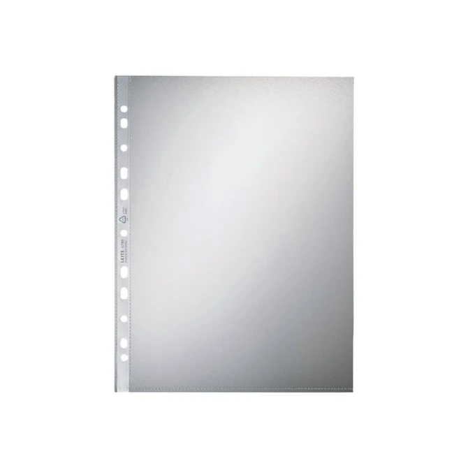 LEITZ A4 Showtas PP 65 micron 11-gaats Transparant (pak 100 stuks) LEITZ A4 Showtas PP 65 micron 11-gaats Transparant (pak 100 stuks)