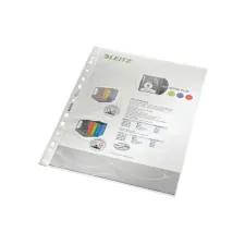 Leitz A4 Showtas Polypropyleen 70 micron 11-gaats Transparant (pak 100 stuks)