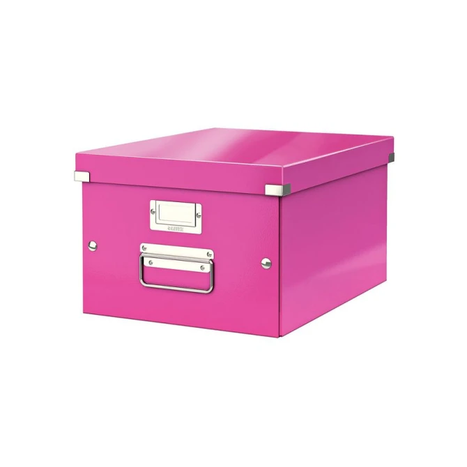 LEITZ Archiefdoos Click & Store middelgroot Roze LEITZ Archiefdoos Click & Store middelgroot Roze