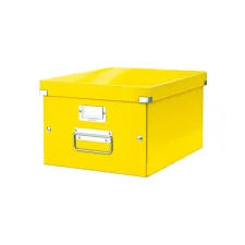 LEITZ Click & Store Opbergdoos Opvouwbaar A4 Karton Geel LEITZ Click & Store Opbergdoos Opvouwbaar A4 Karton Geel