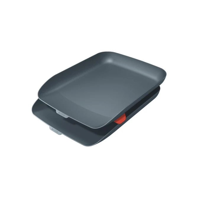 Brievenbak Cosy A4 fluweel grijs/set 2