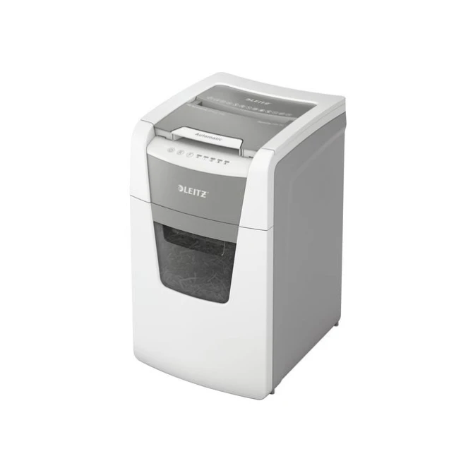 LEITZ IQ Auto+ Office 150 Automatische Papiervernietiger P4 Cross-Cut Snippers 44L 150 Vellen Wit LEITZ IQ Auto+ Office 150 Automatische Papiervernietiger P4 Cross-Cut Snippers 44L 150 Vellen Wit