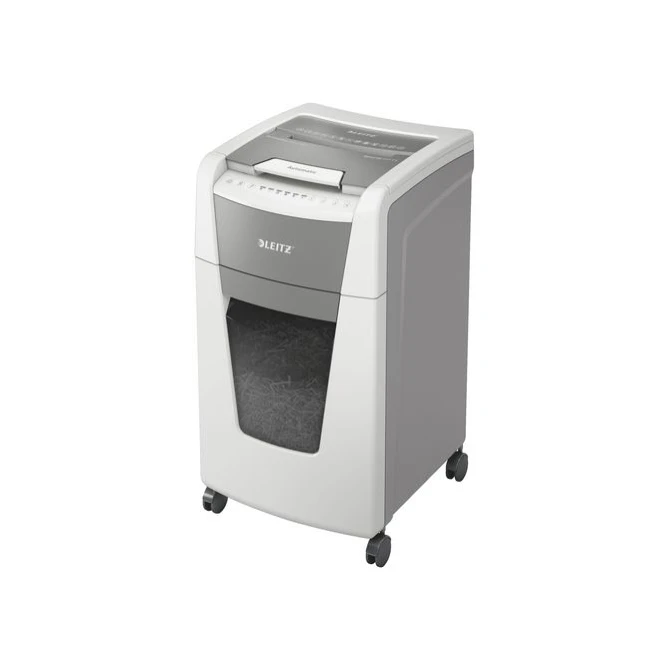 LEITZ IQ Auto+ Office 300 Automatische Papiervernietiger P4 Cross-Cut Snippers 60L 300 Vellen Wit LEITZ IQ Auto+ Office 300 Automatische Papiervernietiger P4 Cross-Cut Snippers 60L 300 Vellen Wit