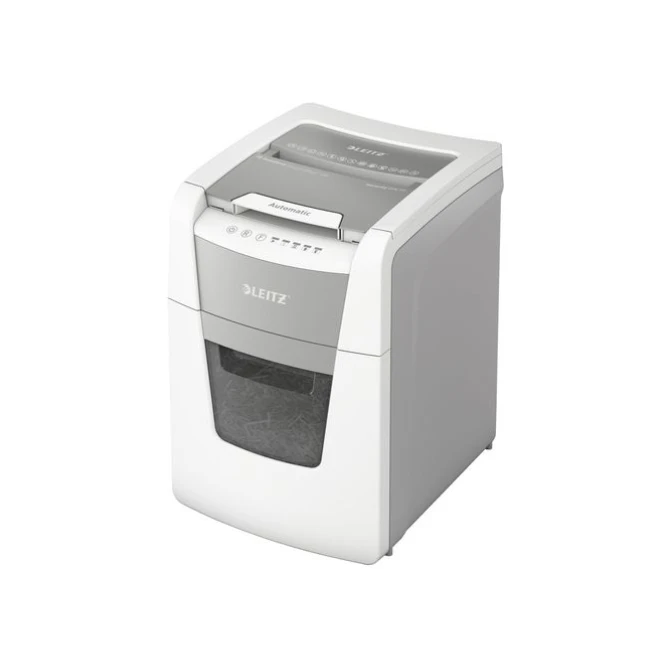LEITZ IQ Auto+ Small Office 100 Automatische Papiervernietiger P5 Micro-Cut Snippers 34L 100 Vellen Wit LEITZ IQ Auto+ Small Office 100 Automatische Papiervernietiger P5 Micro-Cut Snippers 34L 100 Vellen Wit