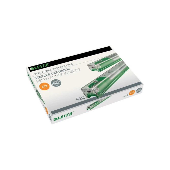 LEITZ K10 Nietjes Cassette 26/10 Staal Groen (pak 5 dozen) LEITZ K10 Nietjes Cassette 26/10 Staal Groen (pak 5 dozen)