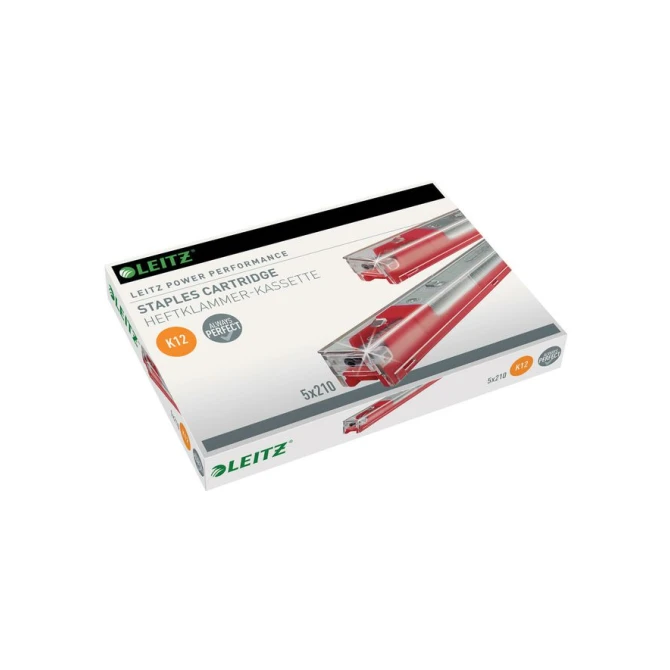 LEITZ K12 Nietjes Cassette 26/12 Staal Rood (pak 5 stuks) LEITZ K12 Nietjes Cassette 26/12 Staal Rood (pak 5 stuks)