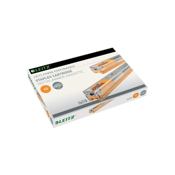 LEITZ K8 Nietjes Cassette 26/8 Staal Geel (pak 5 stuks) LEITZ K8 Nietjes Cassette 26/8 Staal Geel (pak 5 stuks)