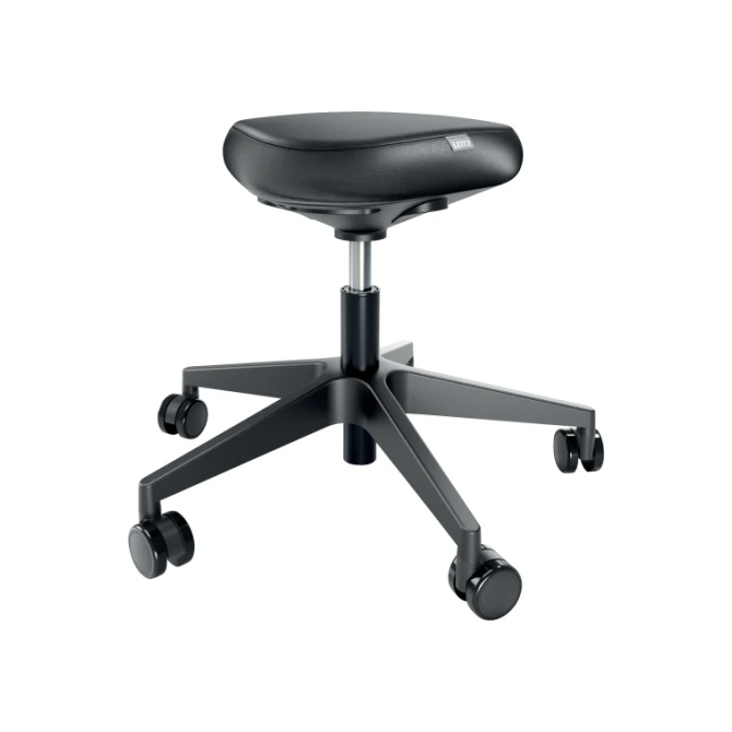 Leitz Kruk Leitz Ergo comfortzitting m/wielen