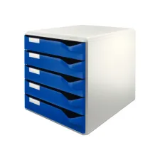 LEITZ Ladenblok 5 laden blauw/grijs LEITZ Ladenblok 5 laden blauw/grijs