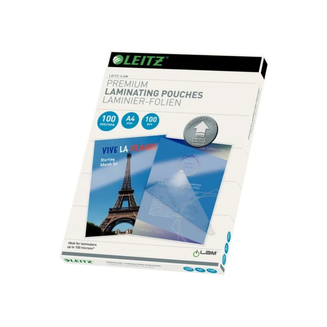 LEITZ Lamineerhoes A4 216 x 303 mm 2 x 100 micron Glanzend (pak 100 stuks)
