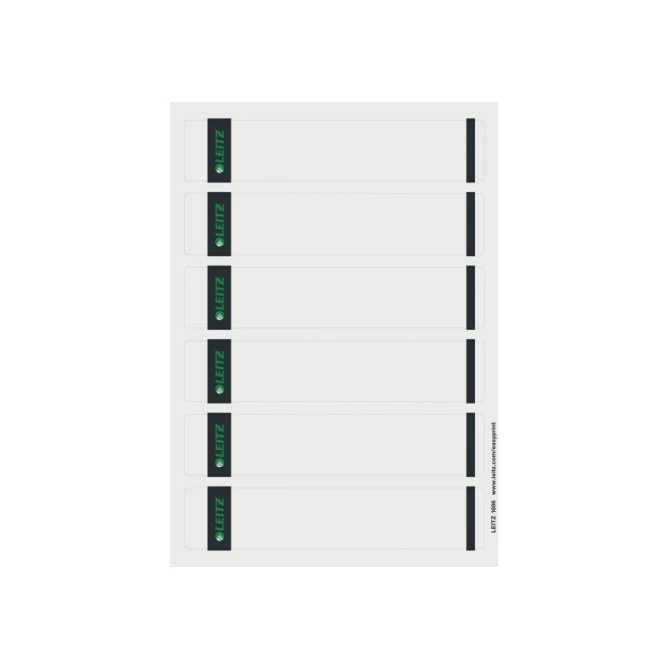 Leitz Rugetiket Leitz 16862 A4 grijs/pak150