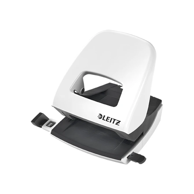 LEITZ Perforator WOW 5008 Parelwit (blister 1 stuk)