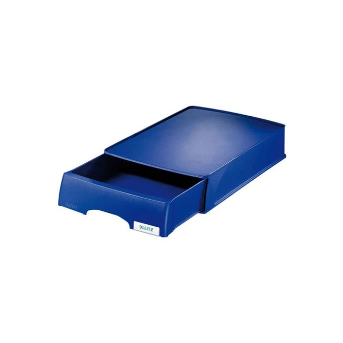 LEITZ Plus Brievenbak met Lade Polystyreen 255 x 70 x 376 mm Blauw