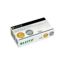 LEITZ Power Performace P3 Nietjes 24/6 Staal Wit (pak 1000 stuks) LEITZ Power Performace P3 Nietjes 24/6 Staal Wit (pak 1000 stuks)