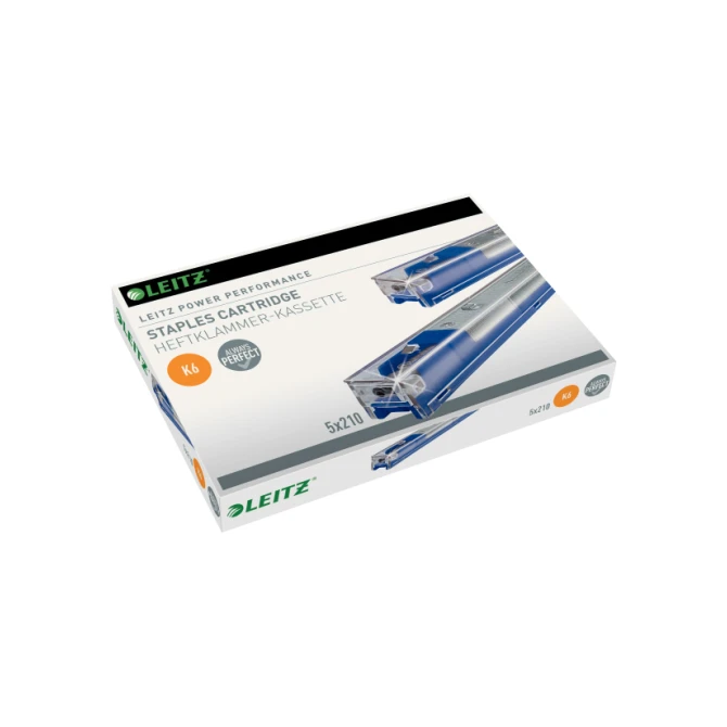 LEITZ Power Performance K6 Nietencartridge 26/6 Blauw (pak 5 stuks)