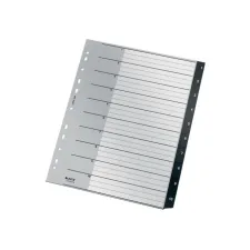 LEITZ Recycle Tabblad PP A4 Maxi 1-10 Wit Zwart