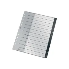 LEITZ Recycle Tabblad PP A4 Maxi 1-12 Wit Zwart