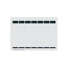 LEITZ Rugetiketten kort insteek Rugbreedte 50 mm 190 x 31 mm wit bedrukbaar (pak 175 stuks)
