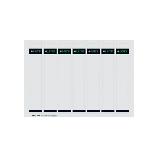LEITZ Rugetiketten kort insteek Rugbreedte 50 mm 190 x 31 mm wit bedrukbaar (pak 175 stuks) LEITZ Rugetiketten kort insteek Rugbreedte 50 mm 190 x 31 mm wit bedrukbaar (pak 175 stuks)