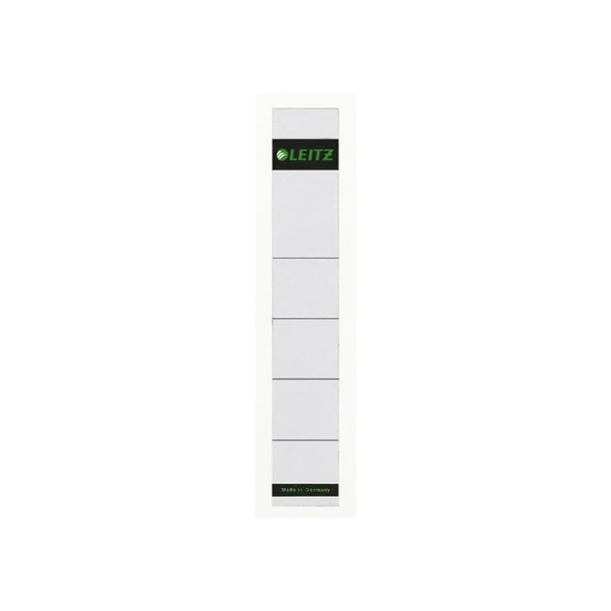 LEITZ Rugetiketten kort insteek Rugbreedte 50 mm 191 x 32 mm wit (pak 10 stuks) LEITZ Rugetiketten kort insteek Rugbreedte 50 mm 191 x 32 mm wit (pak 10 stuks)